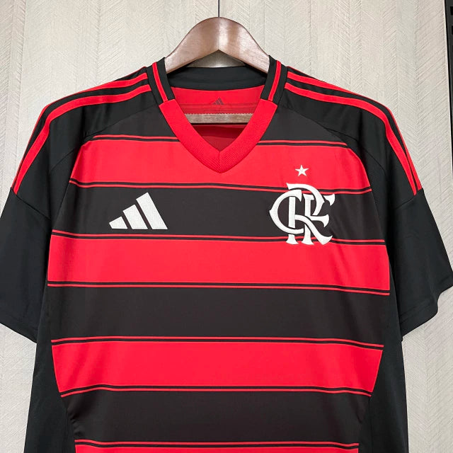 Camisa Flamengo I 25/26 Vermelho e Preto - Adidas - Masculino Torcedor
