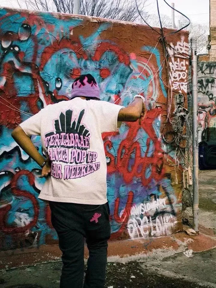 T-Shirt Kleidung Trend Graffiti Vertabrae 2021