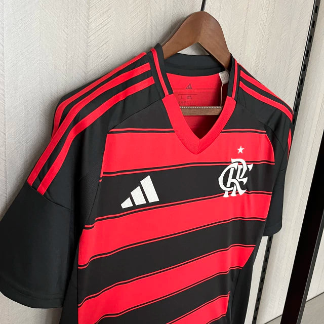 Camisa Flamengo I 25/26 Vermelho e Preto - Adidas - Masculino Torcedor